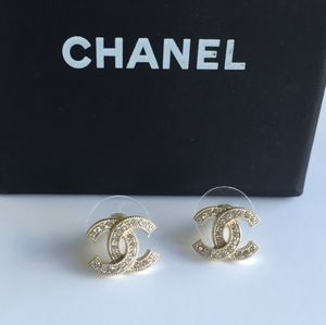 Chanel Authentic Gold CC Earrings